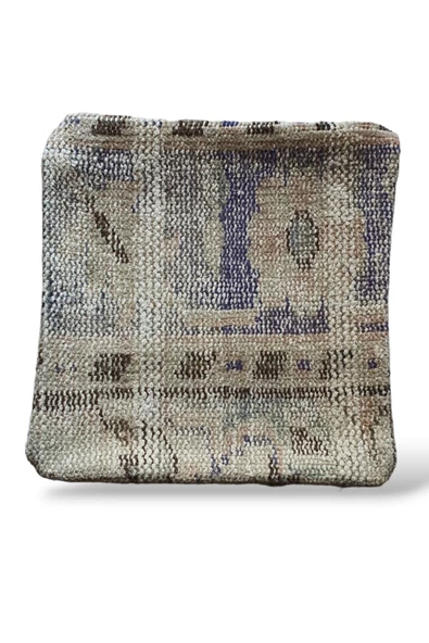 Art Deco Eskitme El Dokuması Vintage Halı Kilim Kırlent Minder Kılıfı 30x30cm ürün görseli
