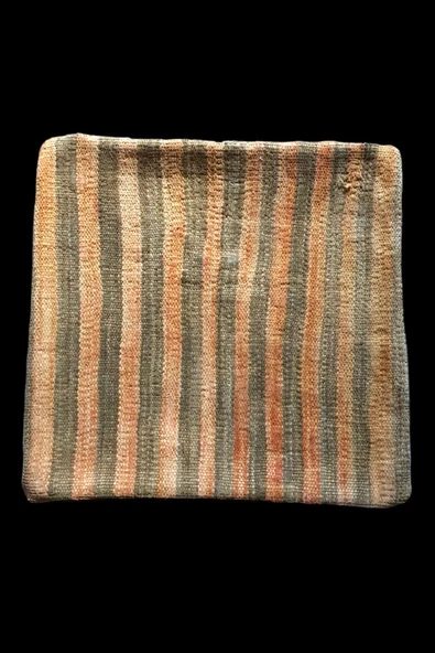 Art Deco Eskitme El Dokuması Vintage Halı Kilim Kırlent Minder Kılıfı 30x30cm - 2