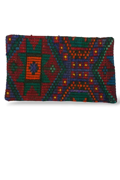 -açılış Özel Fiyat Art Deco Bohem Halı El Dokuması Vintage Kırlent Minder 30x50cm [108