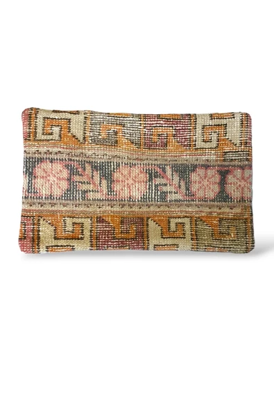 Art Deco Bohem Halı El Dokuması Vintage Kırlent Minder 30x50cm [1] ürün görseli
