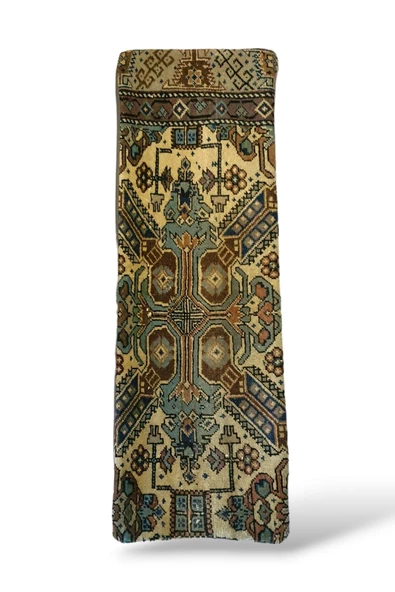 -açılış Özel Fiyat Art Deco Bohem Halı El Dokuması Vintage Kırlent Minder 30x90cm [14] - Resim 2