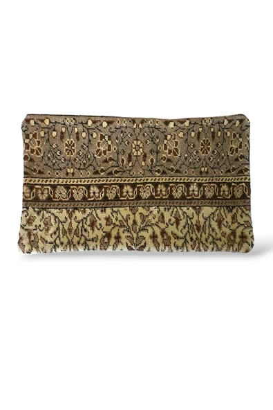 -Açılış Özel Fiyat Art Deco Bohem Halı El Dokuması Vintage Kırlent Minder 30x50cm [1] ürün görseli