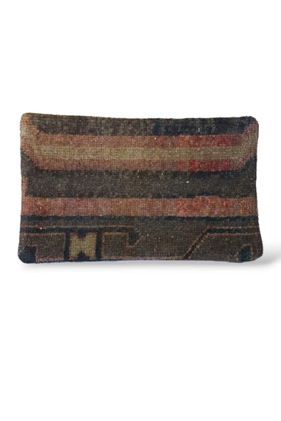 -Açılış Özel Fiyat Art Deco Bohem Halı El Dokuması Vintage Kırlent Minder 30x50cm [1] - Resim 2