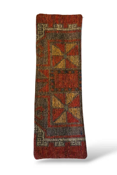 -açılış Özel Fiyat Art Deco Bohem Halı El Dokuması Vintage Kırlent Minder 30x90cm [27] - Resim 2