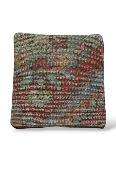 Art Deco Eskitme El Dokuması Vintage Kırlent 40x40 [0188] - 2