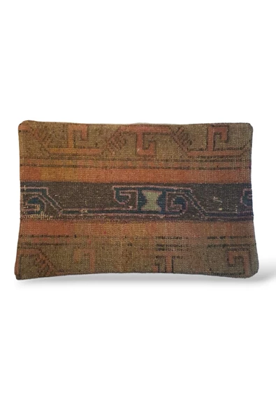 Bohem Halı El Dokuması Vintage Kırlent Minder 40x60cm [01]