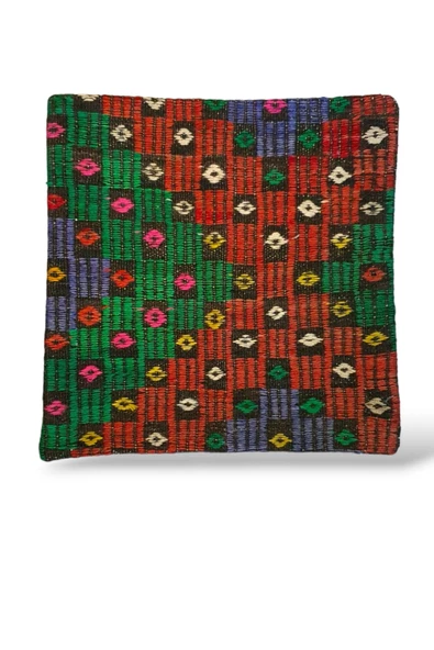 - Açılış Özel Fiyat Art Deco Bohem Halı El Dokuması Vintage Kırlent Minder 50x50cm [6]