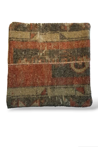 - Açılış Özel Fiyat Art Deco Bohem Halı El Dokuması Vintage Kırlent Minder 40x40cm 427 ürün görseli