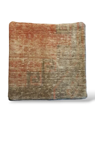 Art Deco Bohem Halı El Dokuması Vintage Kırlent Minder 40x40cm 348