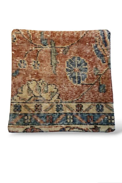 Art Deco Bohem Halı El Dokuması Vintage Kırlent Minder 40x40cm 421 ürün görseli