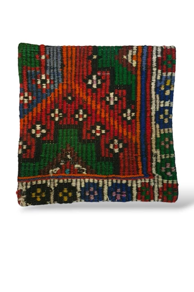 - Açılış Özel Fiyat Art Deco Bohem Halı El Dokuması Vintage Kırlent Minder 50x50cm [7] ürün görseli