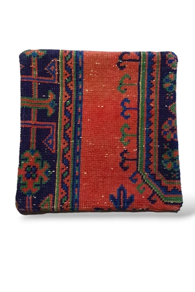 - Açılış Özel Fiyat Art Deco Bohem Halı El Dokuması Vintage Kırlent Minder 40x40cm 198 ürün görseli