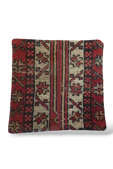 - Açılış Özel Fiyat Art Deco Bohem Halı El Dokuması Vintage Kırlent Minder 40x40cm 348 ürün görseli