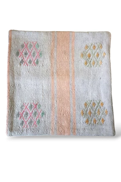 Halı El Dokuması Vintage Kırlent Minder 40x40cm 289