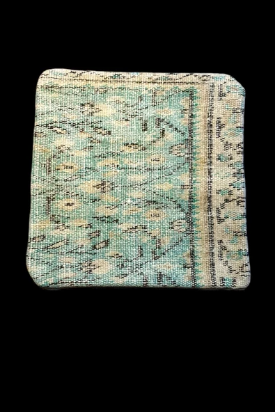 - Açılış Özel Fiyat Art Deco Bohem Halı El Dokuması Vintage Kırlent Minder 40x40cm 198 - Resim 3