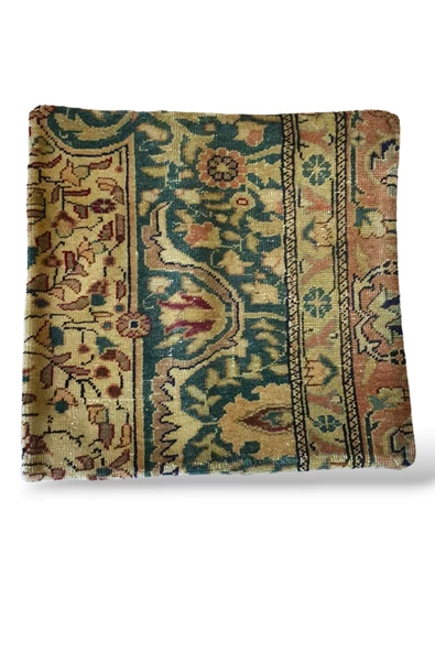 - Açılış Özel Fiyat Art Deco Bohem Halı El Dokuması Vintage Kırlent Minder 40x40cm 289 ürün görseli