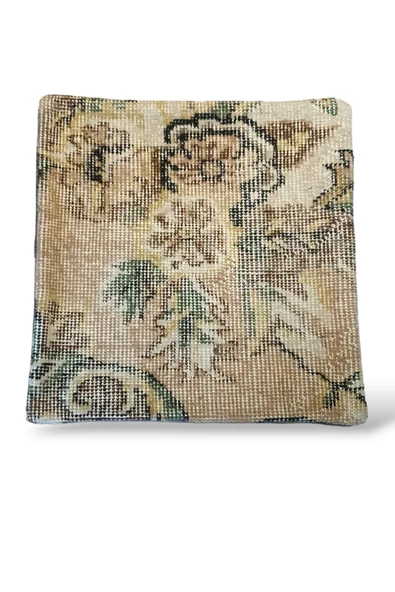 - Açılış Özel Fiyat Art Deco Bohem Halı El Dokuması Vintage Kırlent Minder 40x40cm 376 ürün görseli