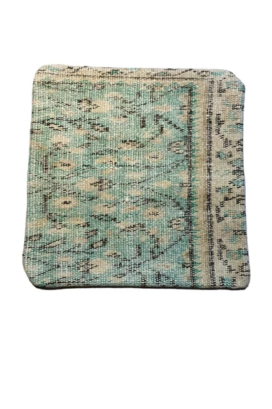 - Açılış Özel Fiyat Art Deco Bohem Halı El Dokuması Vintage Kırlent Minder 40x40cm 198