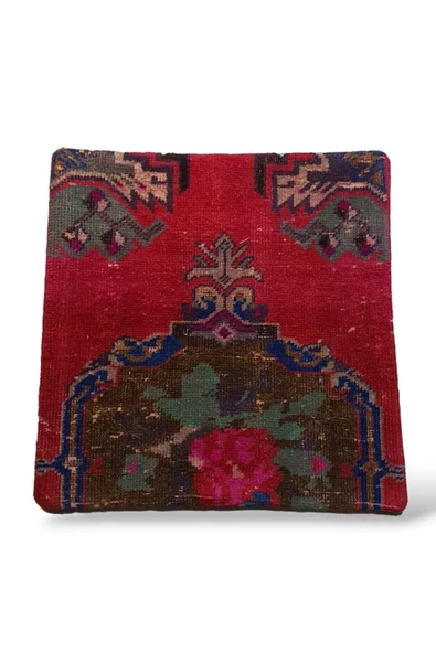 Art Deco Bohem Halı El Dokuması Vintage Kırlent Minder 40x40cm 198 ürün görseli