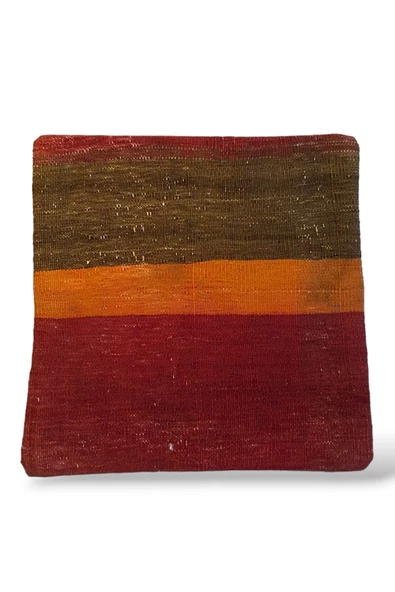 - Açılış Özel Fiyat Art Deco Bohem Halı El Dokuması Vintage Kırlent Minder 40x40cm 447