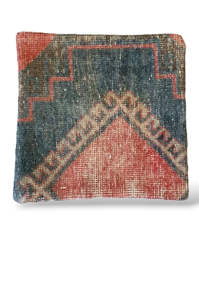 Bohem Halı El Dokuması Vintage Kırlent Minder 40x40cm 289