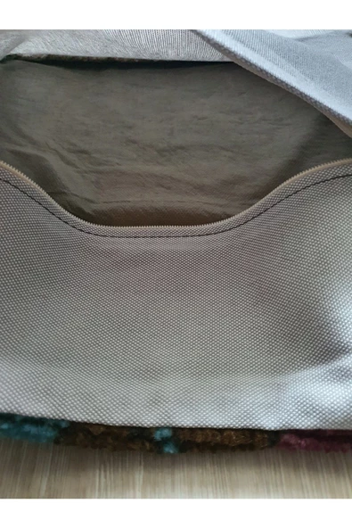 Art Deco Bohem Halı El Dokuması Vintage Kırlent Minder 40x40cm 289 - Resim 3