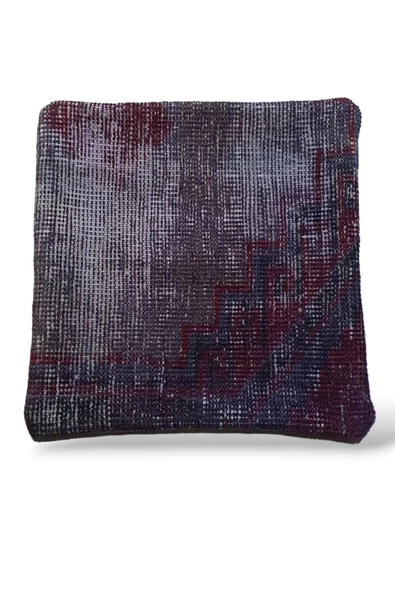 - Açılış Özel Fiyat Art Deco Bohem Halı El Dokuması Vintage Kırlent Minder 40x40cm 198