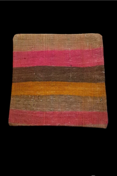 Açılış Özel Fiyat Art Deco Bohem Halı El Dokuması Vintage Kırlent Minder 40x40cm 198 - Resim 3