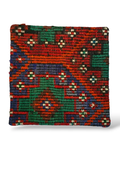 - Açılış Özel Fiyat Art Deco Bohem Halı El Dokuması Vintage Kırlent Minder 50x50cm [8] ürün görseli