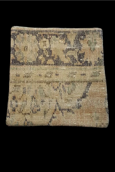 Bohem Halı El Dokuması Vintage Kırlent Minder 40x40cm 198 - Resim 3
