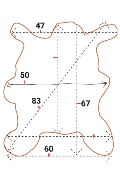 Hakiki Gerçek Deri Koyun Postu 57x70cm (01) '' Dana İnek Posteki Ev Dekorasyon Fikirleri - 2