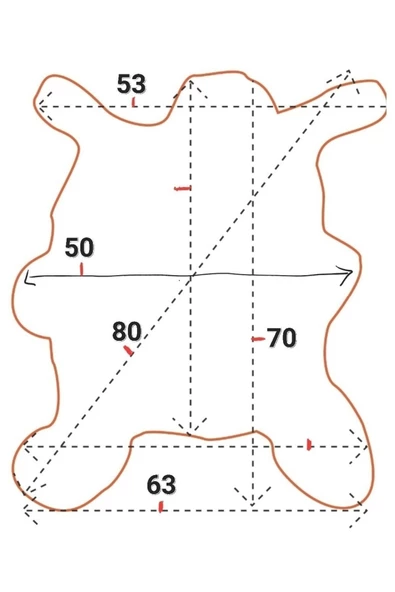 Art Deco Hakiki Deri Koyun Postu 63x70cm (097) Dana Inek Posteki Interior Design - 2