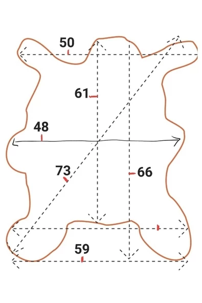 Art Deco Hakiki Deri Koyun Postu 59x66cm (055) Dana Inek Posteki Interior Design - 2