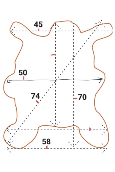 Art Deco Hakiki Deri Koyun Postu 57x70cm (083) Dana Inek Posteki Interior Design - Resim 2