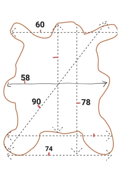Hakiki Gerçek Deri Koyun Postu 74x78cm (82) '' Dana Inek Posteki Ev Dekorasyon Fikirleri - 2