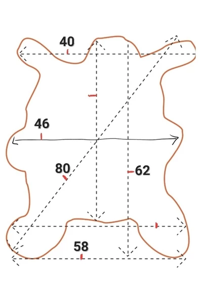 Art Deco Hakiki Deri Koyun Postu 58x62cm (087) Dana Inek Posteki Interior Design - 2