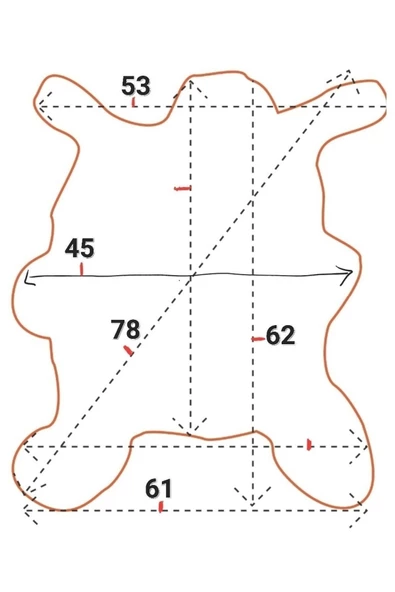Art Deco Hakiki Deri Koyun Postu 61x62cm (088) Dana Inek Posteki Interior Design - 2