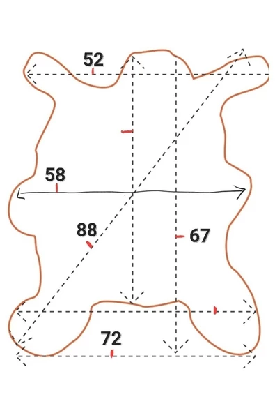 Art Deco Hakiki Deri Koyun Postu 72x67cm (086) Dana Inek Posteki Interior Design - 2