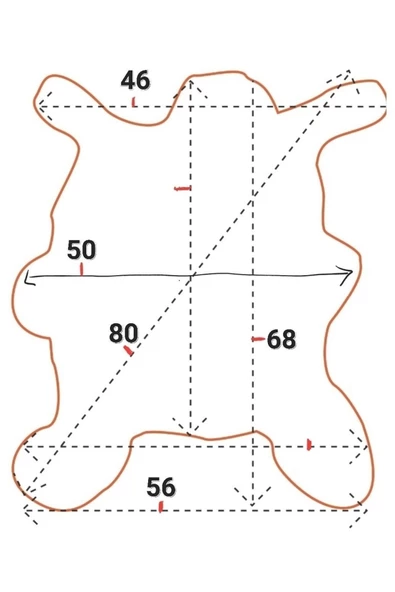 Art Deco Hakiki Deri Koyun Postu 56x68cm (081) Dana Inek Posteki Interior Design - 2
