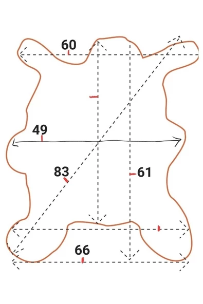 Hakiki Gerçek Deri Koyun Postu 61x66cm (071) '' Dana Inek Posteki Ev Dekorasyon Fikirleri - 2