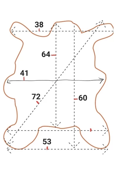 Art Deco Hakiki Deri Koyun Postu 53x60cm (062) Dana Inek Posteki Interior Design - 2