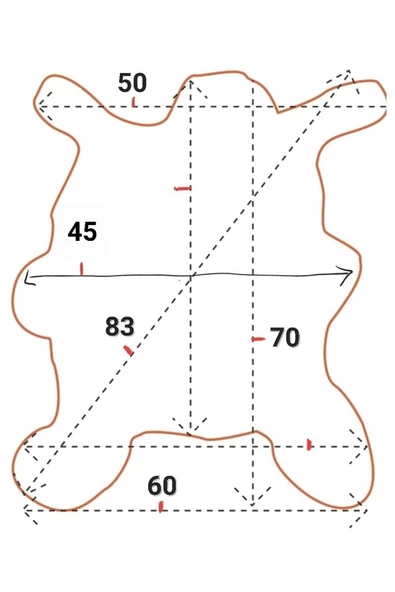 Art Deco Hakiki Deri Koyun Postu 60x70cm (073) Dana Inek Posteki Interior Design - 2
