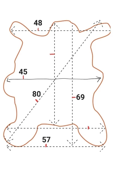 Hakiki Gerçek Deri Koyun Postu 57x69cm (59) '' Dana Inek Posteki Ev Dekorasyon Fikirleri - 2