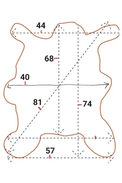 Art Deco Hakiki Deri Koyun Postu 57x74cm (052) Dana Inek Posteki Interior Design - 2