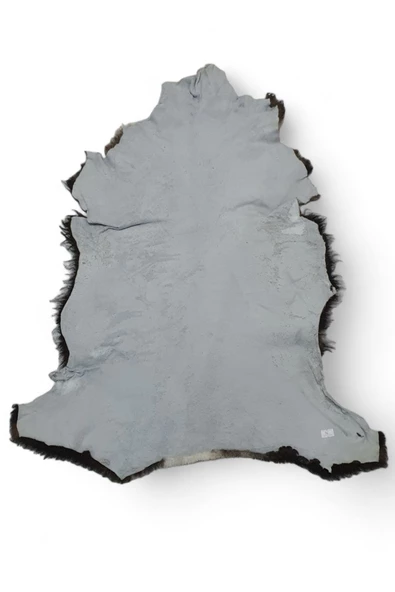 Art Deco Hakiki Deri Gerçek Koyun Postu 61x71cm (096) Posteki Inek Dana Halı Kilim Ev Dekor - 5