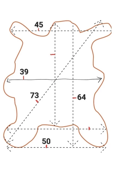 Art Deco Hakiki Deri Koyun Postu 50x64cm (089) Dana Inek Posteki Interior Design - 2