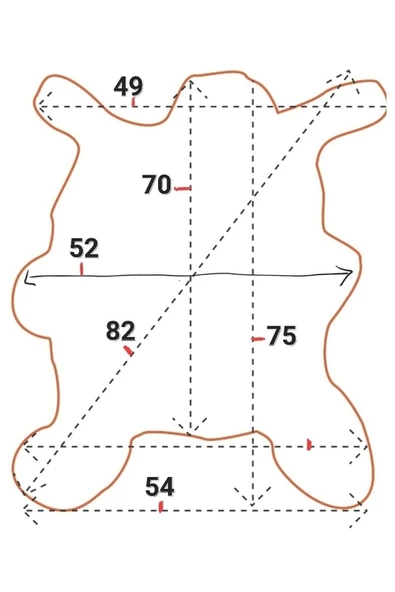 Art Deco Hakiki Gerçek Deri Koyun Postu Toskana 54x75cm (094) Ev Dekorasyon Fikirleri - 2