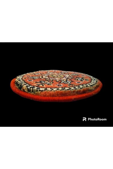 - Art Deco Otantik %100 Yün Halı Etnik Overloklu Bohem Nihale 20cm - 6