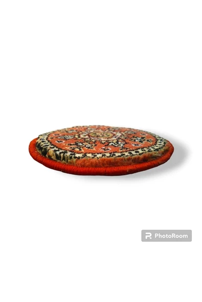 - Art Deco Otantik %100 Yün Halı Etnik Overloklu Bohem Nihale 20cm - 7