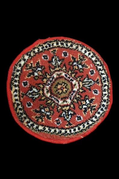 - Art Deco Otantik %100 Yün Halı Etnik Overloklu Bohem Nihale 20cm - 8